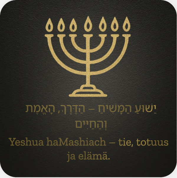 Muistokortti – Yeshua haMashiach, tie totuus ja elämä